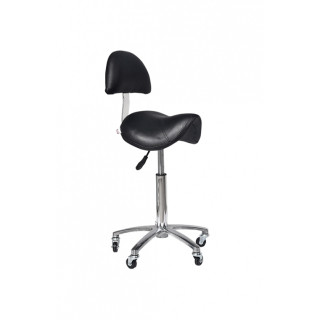 Stolica za frizera ARNO 7283 ALUMINIJUM CRNA